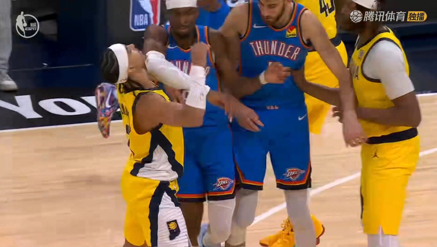 开局就对抗！SGA开场4连肘被吹进攻犯规 内布三分歪出又送失误