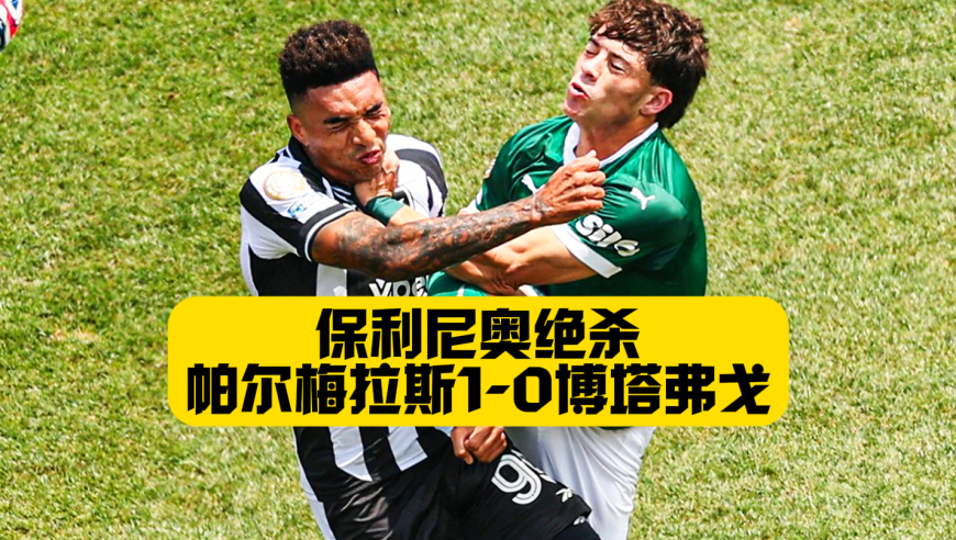 12黄1红！原始人足球！帕尔梅拉斯1比0博塔弗戈！