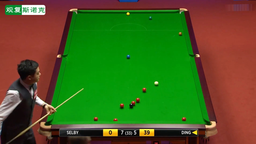 体坛记忆｜丁俊晖名场面，复杂局面一杆制胜，实力与思路都是世界顶级