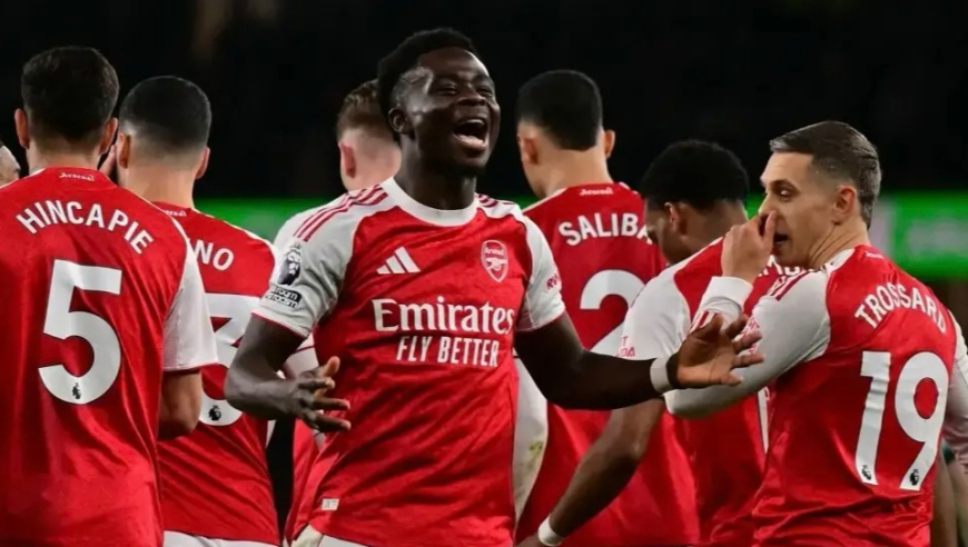 英超：阿森纳2-1送狼队十连败 萨卡两造乌龙 阿罗科达雷破门