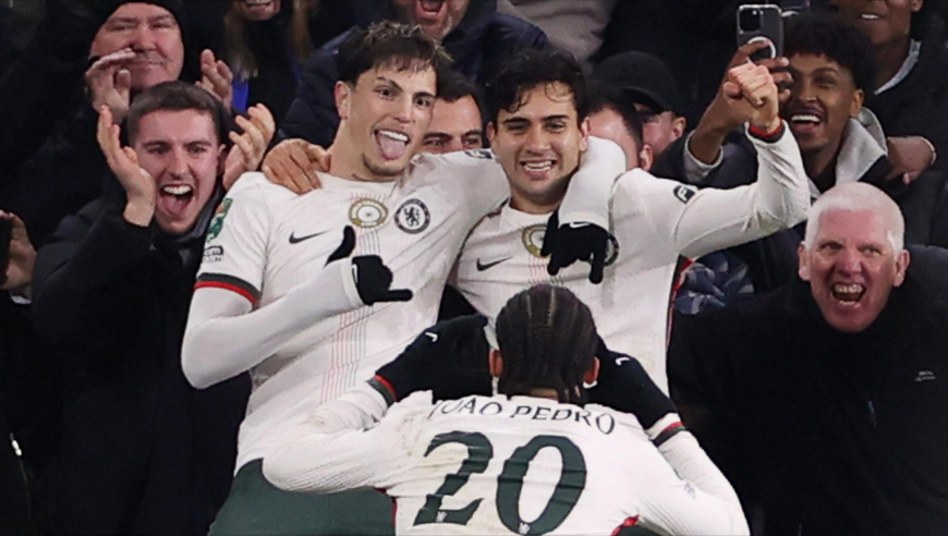 晋级联赛杯四强！切尔西3-1卡迪夫城集锦：加纳乔双响内托建功