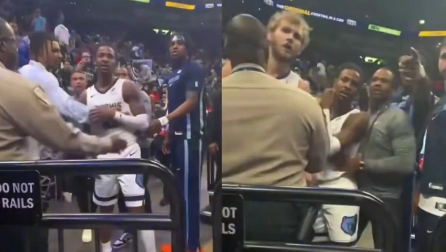 灰熊球迷不忍了！高喊让莫兰特成熟点 兰代尔怒怼球迷幸好被保安拦住