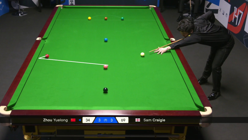 2025斯诺克苏格兰公开赛：1分极限反杀，周跃龙4-3绝杀克雷吉