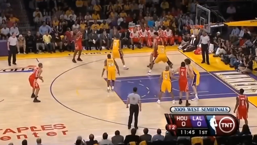 09年西部半决赛G1 姚明与科比的经典对决
