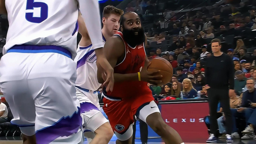 真的不一样了！哈登小卡联手助快船开场轰16-0梦幻开局打穿爵士