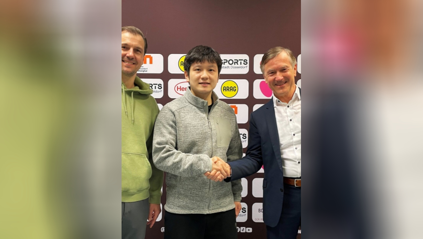 继续征战德甲！官方：樊振东加盟杜塞尔多夫，双方签约一年