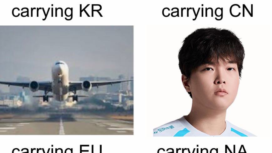 LCK和LCS一起嘲讽！G2官推分享梗图：回国飞机扛起LCK和LCS