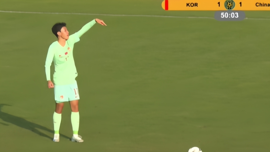 东亚锦标赛1-1：潘朝伟破门，中国男足战平韩国，拒2连败但仍垫底