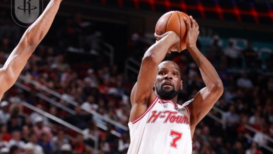 杜兰特20+8+5+8失误，申京28分阿门12中11，火箭背靠背复仇开拓者