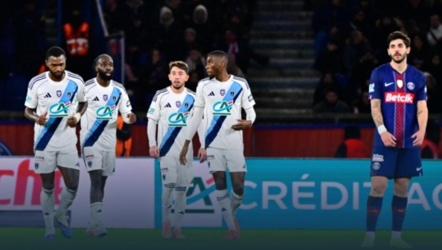 法国杯-爆大冷！大巴黎0-1巴黎FC止步32强，登贝莱失良机，埃梅里中框