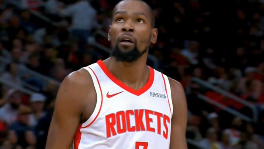 真无解！杜兰特第二节单节狂轰16分全过程：连续2+1打穿太阳