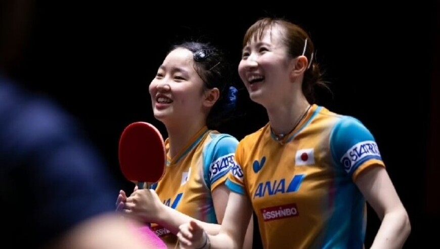 张本美和/早田希娜：夺冠很开心，希望以后一起打更多比赛