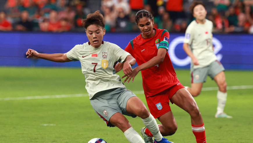 集锦|女足亚洲杯中国2-0孟加拉开门红：王霜世界波张睿建功