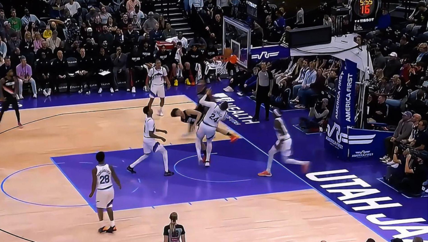 强势回应！杨瀚森登场被凯斯勒打成2+1 随后用对抗得分完成回应