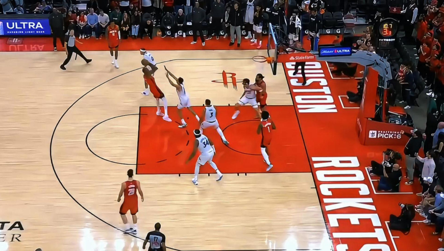 死神降临！加时赛关键时刻杜兰特妙传阿门+死神中投助火箭反超