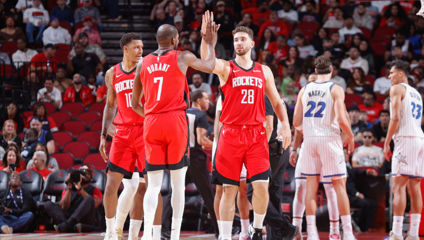 火箭魔术末节最后时刻：多次戏剧转折 杜兰特关键三分 申京极限绝平