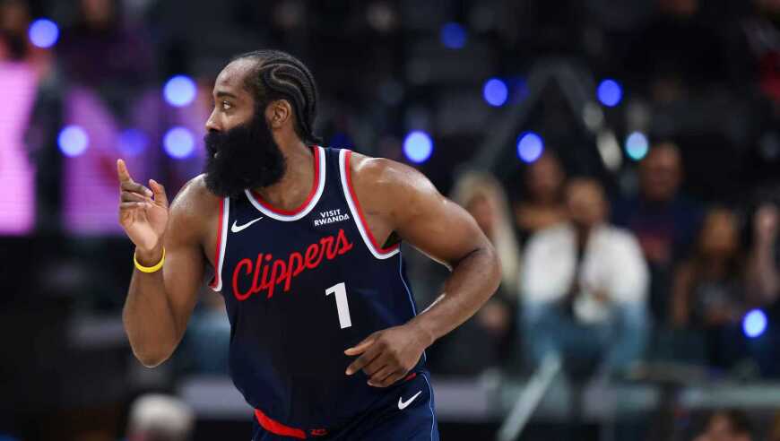 快船多惨：哈登35+三双难阻5连败 10战7败跌西部倒数第三