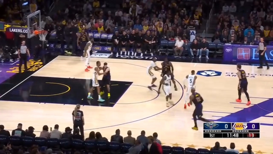 詹姆斯和锡安状元对决!湖人对阵鹈鹕全场精彩回顾