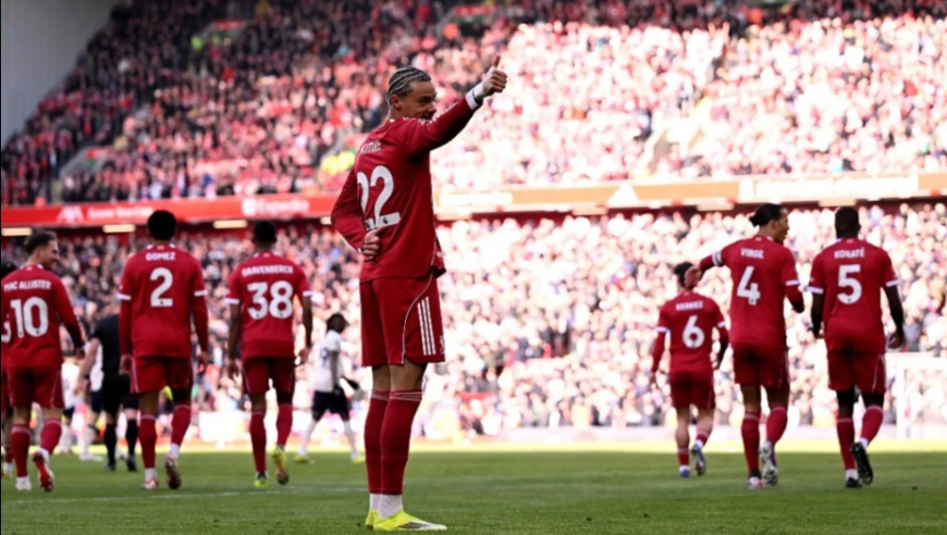 一次性看过瘾！利物浦5:2进球大战 全队多点开花 积分追平曼联