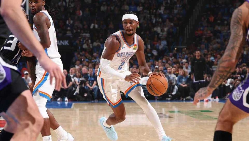 NBA常规赛：联盟第一！亚历山大31+9雷霆逆转国王 威少首发16+9