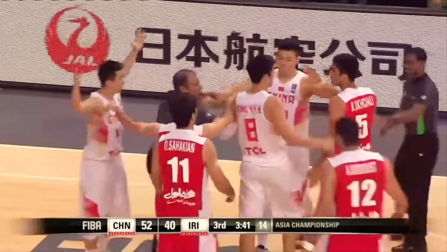 中国男篮最硬气复仇之战，双方爆发冲突！2015年亚锦赛：中国VS伊朗｜体坛记忆