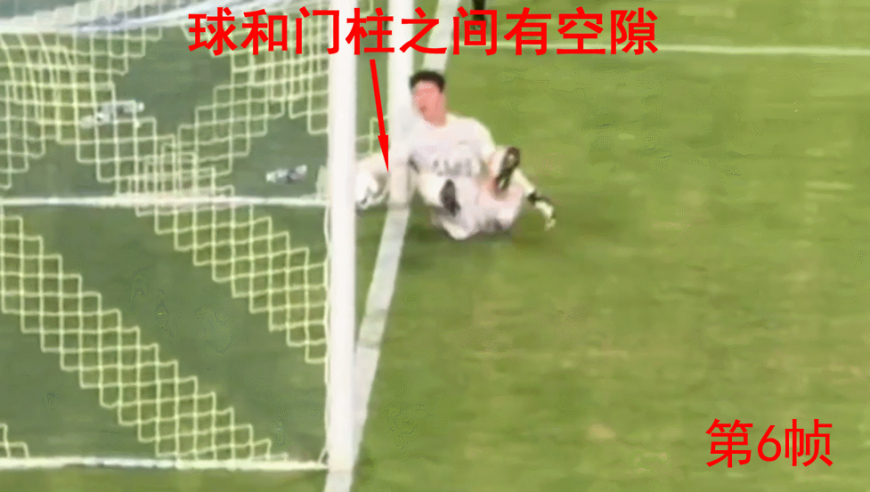 申花亏大了！从另一个角度看点球：足球已越过门线，裁判视线被挡