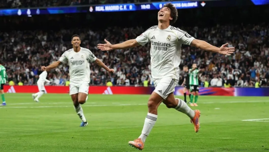 西甲：皇马5-1贝蒂斯 贡萨洛戴帽 阿森西奥、弗兰-加西亚破门