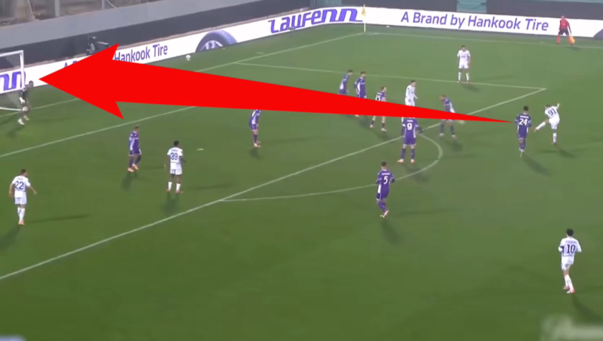 石破天惊！慢镜还原欧战炸裂世界波，绝对死角看呆对手防线