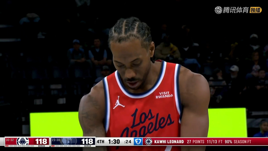 快船灰熊生死时刻：小卡关键发挥稳住局势 残阵灰熊险些完成逆转