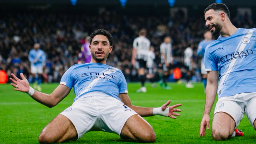 英联杯：曼城3-1双杀纽卡决赛会师阿森纳 马尔穆什双响 赖因德斯破门