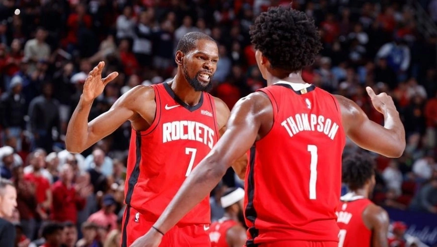 杜兰特死神降临31+3+7，申京准三双字母空砍37分，火箭逆转雄鹿