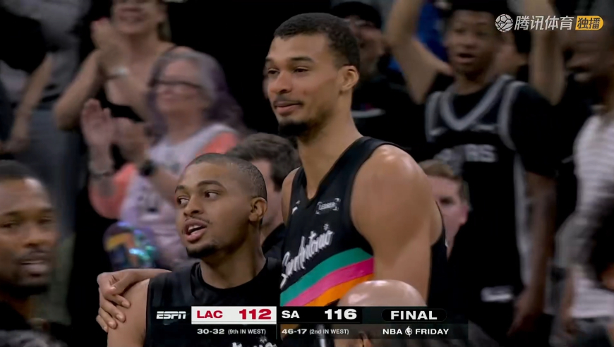 疯狂反转！快船马刺决胜时刻：两队逆天发挥 泰伦卢气疯文班捂脸爆笑