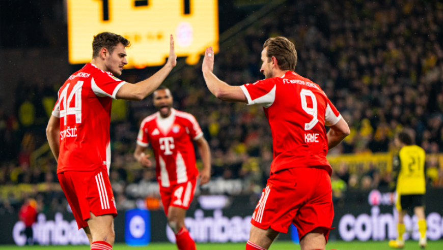 11分领跑！德甲：拜仁3-2终结多特16轮不败 凯恩双响 基米希绝杀