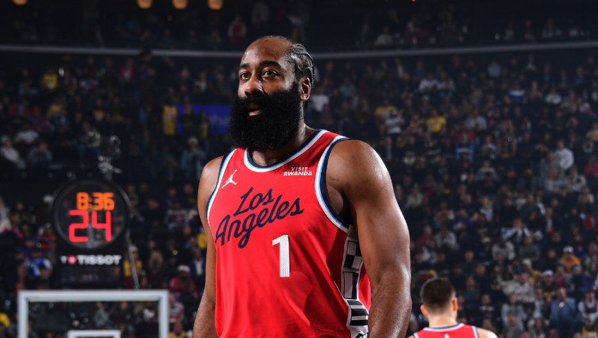 哈登vs湖人21分10助攻全过程：攻传一体+逆天3+1助快船结束连败