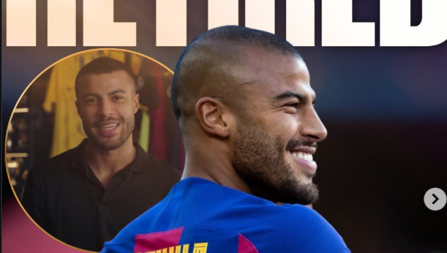 落幕！32岁前巴萨中场拉菲尼亚宣布挂靴！