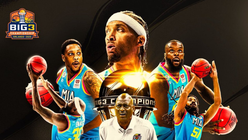 比斯利25+12查尔莫斯制胜球！迈阿密305队Big3联赛夺冠