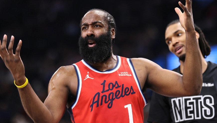 哈登vs篮网19分8助攻集锦：命中三分又打3+1助快船首节就锁定胜局