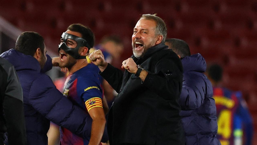 太疯狂！慢镜还原巴萨8分钟连轰3球打崩毕巴，弗里克场边笑开花