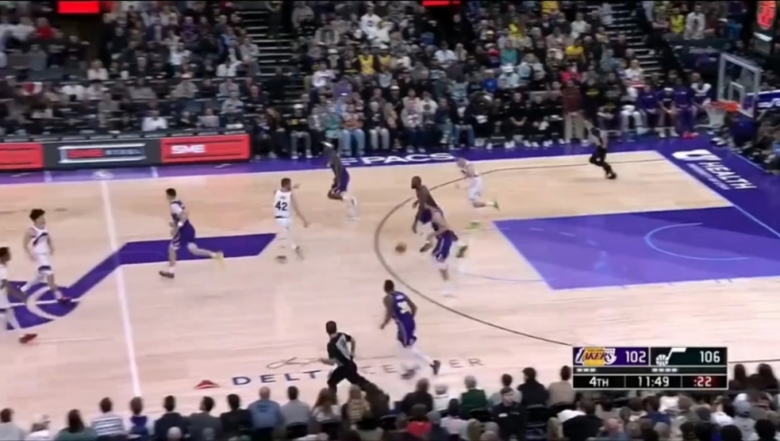 逆转！湖人vs爵士决胜时刻：东詹组合轮番发威杀死比赛