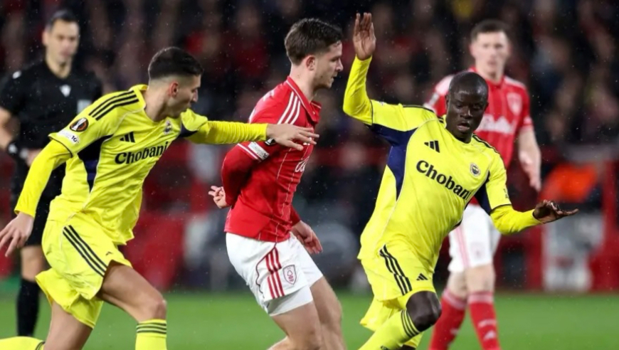 欧联杯：诺丁汉森林1-2费内巴切总分4-2晋级16强 奥多伊破门