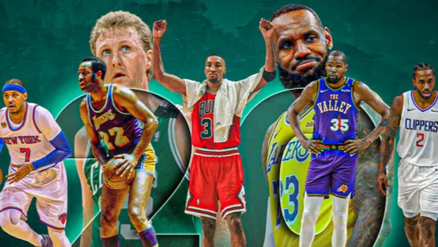 美媒评NBA历史20大小前：詹姆斯居首杜兰特第3 小卡第8乔治第18