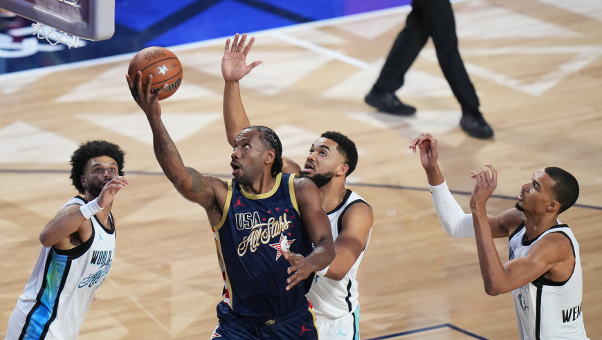 全明星正赛：小卡单节31分淘汰世界队 文班两战轰33分仍被淘汰