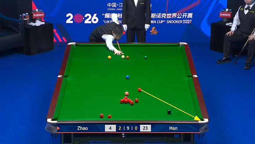 2026玉山公开赛，赵心童战力拉满，12级顶级长台+顶级围球强势过百