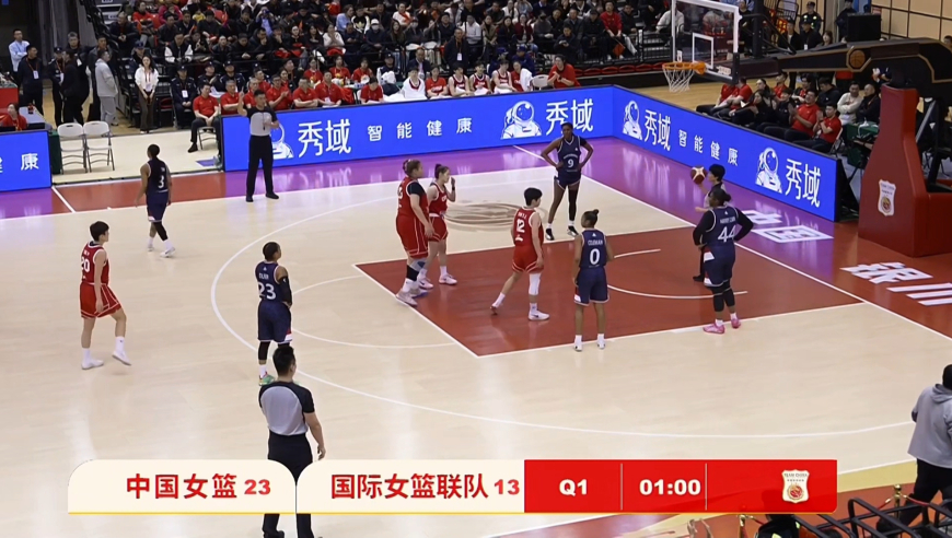 内线杀伤力十足！大宝贝刘禹彤连续两次造犯规 四罚三中稳住局势