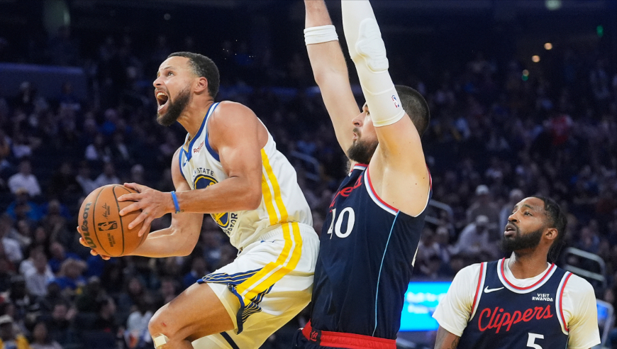 快船vs勇士全场集锦：库巴合砍40分勇士4人上双第三节打崩快船