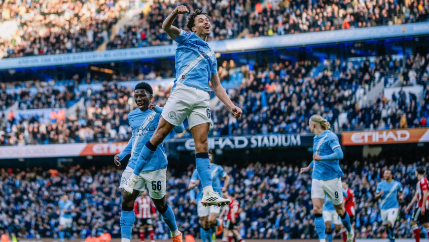 足总杯：曼城10-1埃克塞特城晋级 塞门约首秀传射 罗德里世界波