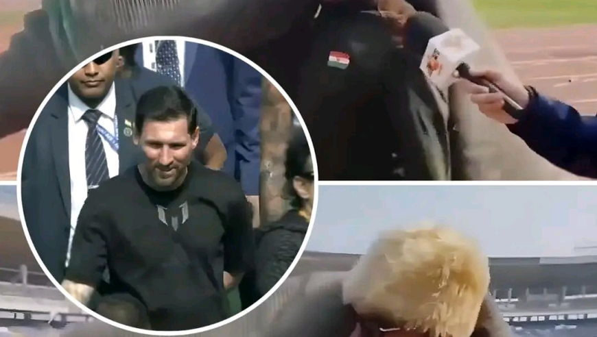 印度球迷“扛走地毯”泄愤：梅西20分钟快闪，盐湖体育场变废墟