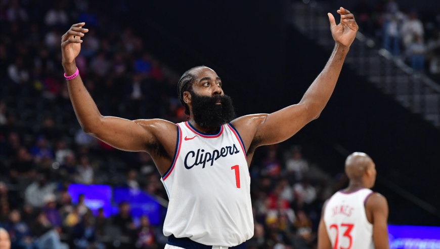 Top时刻 | 23日十佳球：哈登招牌3+1 约基奇双手滑翔暴扣