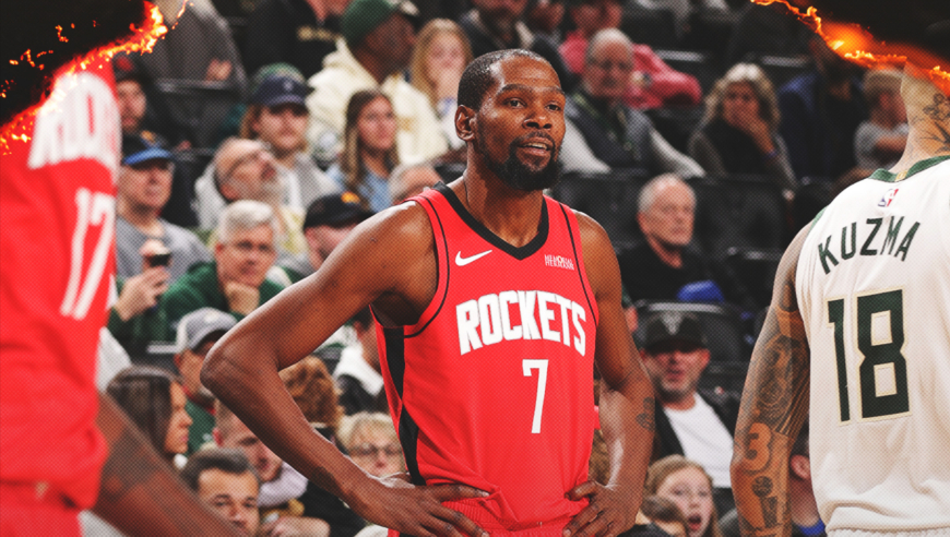 火箭逆转雄鹿最后2分钟：申京制胜2+1杜兰特怒吼 字母哥连丢罚球