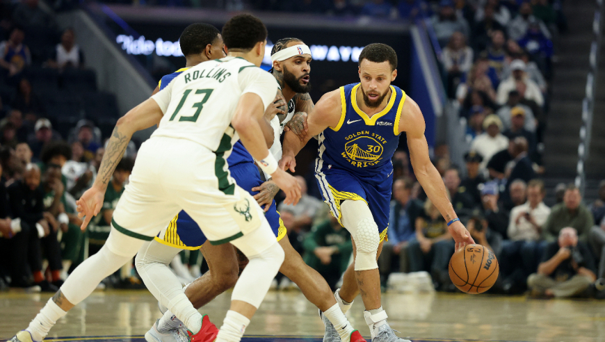 【集锦】雄鹿113-120勇士 字母哥空砍34+10勇士多点开花成功复仇